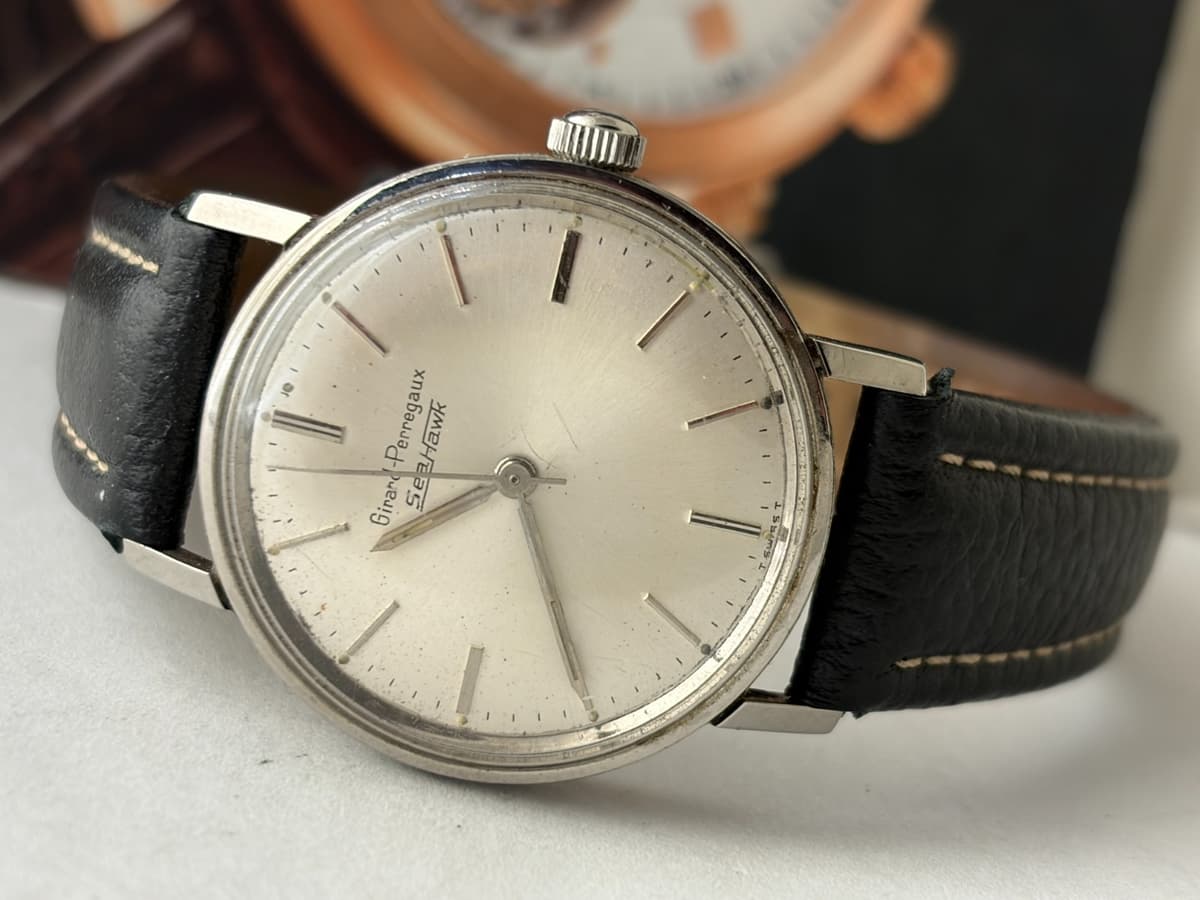 Vintage 1960's Girard-Perregaux Seahawk 17j Manual Wind Men's Watch