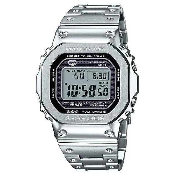 CASIO G-Shock Full Metal Silver Radio Wave Solar Casio GMW-B5000 Phone Control
