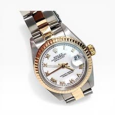 Full Set Rolex Ladies Datejust 26 mm Steel 18K Yellow Gold Watch 69173 1993