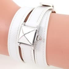 Hermes Medor Rock Quartz Watch Lacquered Steel And Leather Watch