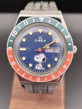Timex Q Peanuts Snoopy 70th Anniversary Quartz Watch Collab Unisex From Japan