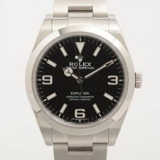 Rolex Explorer I 214270 SS SS AT black dial