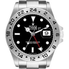 Rolex Explorer II Steel Black Dial Mens Watch 16570