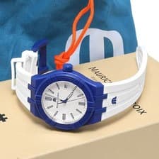 Maurice Lacroix AIKON Tide Watch 40mm White Dial Used From Japan