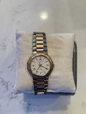 Baume & Mercier Riviera SS 34 mm White Dial Swiss Quartz Watch 5131.2 [036WEI]