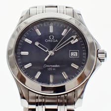 Used OMEGA Seamaster 120 2511.81 Watch Men's Quartz Navy Dial