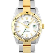 ROLEX Turn-O-Graph 116263 Combi 3-Row Bracelet #088