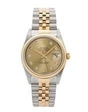 Rolex Datejust 36 / Champagne Diamond Dial / 1999 / 16233