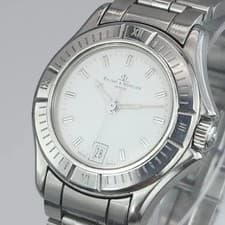 Good Condition Baume&Mercier Watch Malibu Quartz Ladies Roman Date Baume&M,19361