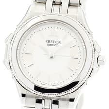 SEIKO 4J81 0B20 Credor quartz ladies good condition with box 910588 ev10