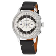 Longines Heritage Classic Chronograph Automatic Silver and Black Dial Men's