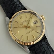 Rolex Oyster Datejust Ref 16013 18k SS 36mm Mens 1980s Automatic Swiss NA103