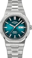 Rotary Regent Automatic Men's Teal Blue Green Watch GB05490/73