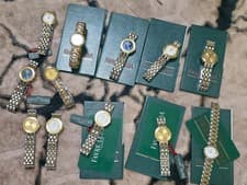 Job Lot x12 , favre leuba ladies unisex quartz watches NOS