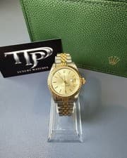 ROLEX Oyster Perpetual Datejust Gold Dial Two-Tone Automatic Bracelet