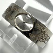 Vivienne Westwood Bangle Watch Orb Silver Quartz Women wrist 16cm Auth Working