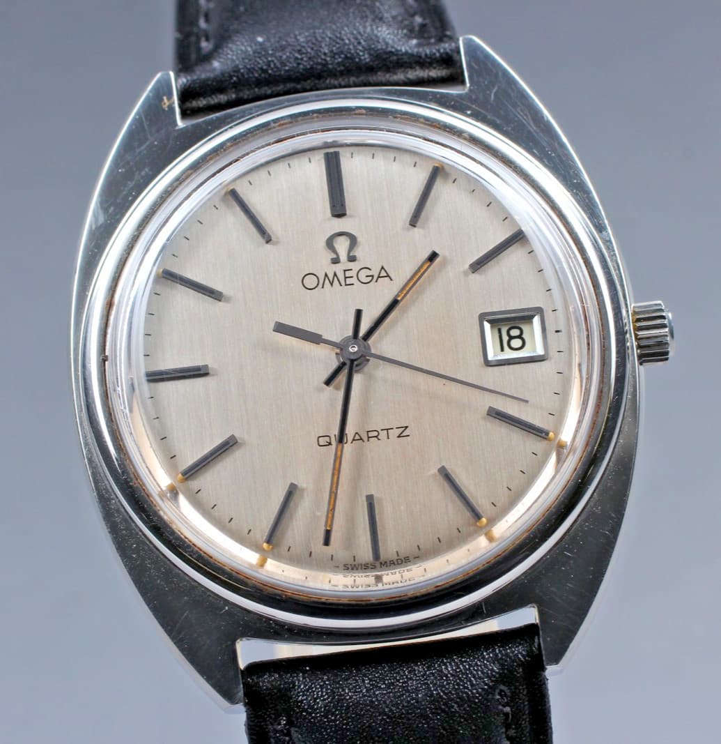 Omega Seamaster De Ville Vintage 34mm Silver Dial Date Watch Cal.1370 Quartz