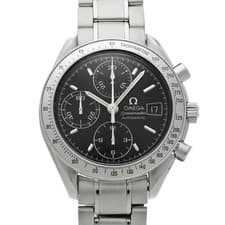 Omega Speedmaster Date 3513.50 Watch Black Stainless Steel Timepiece
