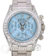Rolex Daytona White Gold Blue Diamond Bezel Dial Lugs CUSTOM 116509 (116576TB)