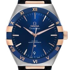 Omega Constellation Steel Rose Gold Mens Watch 131.23.41.21.03.001 Box Card