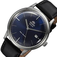 ORIENT Classic Bambino Automatic Watch Navy Dial Black Leather FAC0000DD0