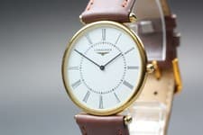 [Near MINT] LONGINES L4.635.2 33mm White Dial Quartz Men's Watch JP