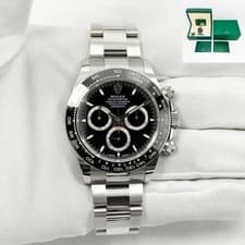 2025 Rolex Daytona 126500LN 40MM Black Dial Stainless Steel Box Papers