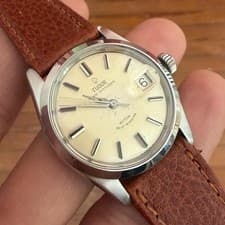 Tudor Prince Oyster Date Small Rose Automatic Watch, Ref 7996, Cream Dial