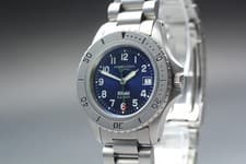 [Near MINT] Hamilton Khaki 8587B Blue Dial Quartz Diver Men's Watch From JAPAN