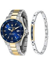 Maserati R8873600007 Mens Watch Competizione Set + bracelet 43mm 10ATM