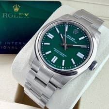 2026 Unworn Rolex 41mm Oyster Perpetual 134300 Box Papers- Green Dial - FEB 2026