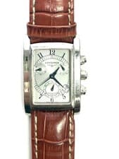LONGINES Dolce Vita L5.656.4 Chronograph Silver Dial Men's Watch Leather Band
