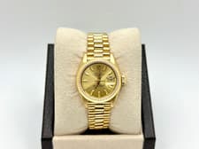 Rolex Ladies President Datejust 69178 Champagne Dial 18K Yellow Gold