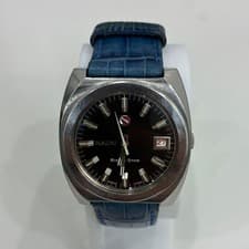 RADO RISING STAR Watch Swiss Automatic 36mm Black Dial 70s Vintage Edition