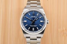 2023 Rolex Oyster Perpetual 36 Stainless Steel Blue Dial 126000 Full Set