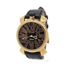 GaGa MILANO Manuale Slim 46 Ibiza Island 5083.SP.IB01 Quartz Watch Black JP