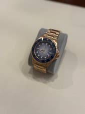 Steinhart Ocean One Ombré blue dial with rose gold band mens watch
