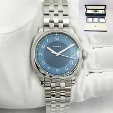 2025 Fears Brunswick 40 BS24000A 40MM Blue Stainless Steel Box Papers