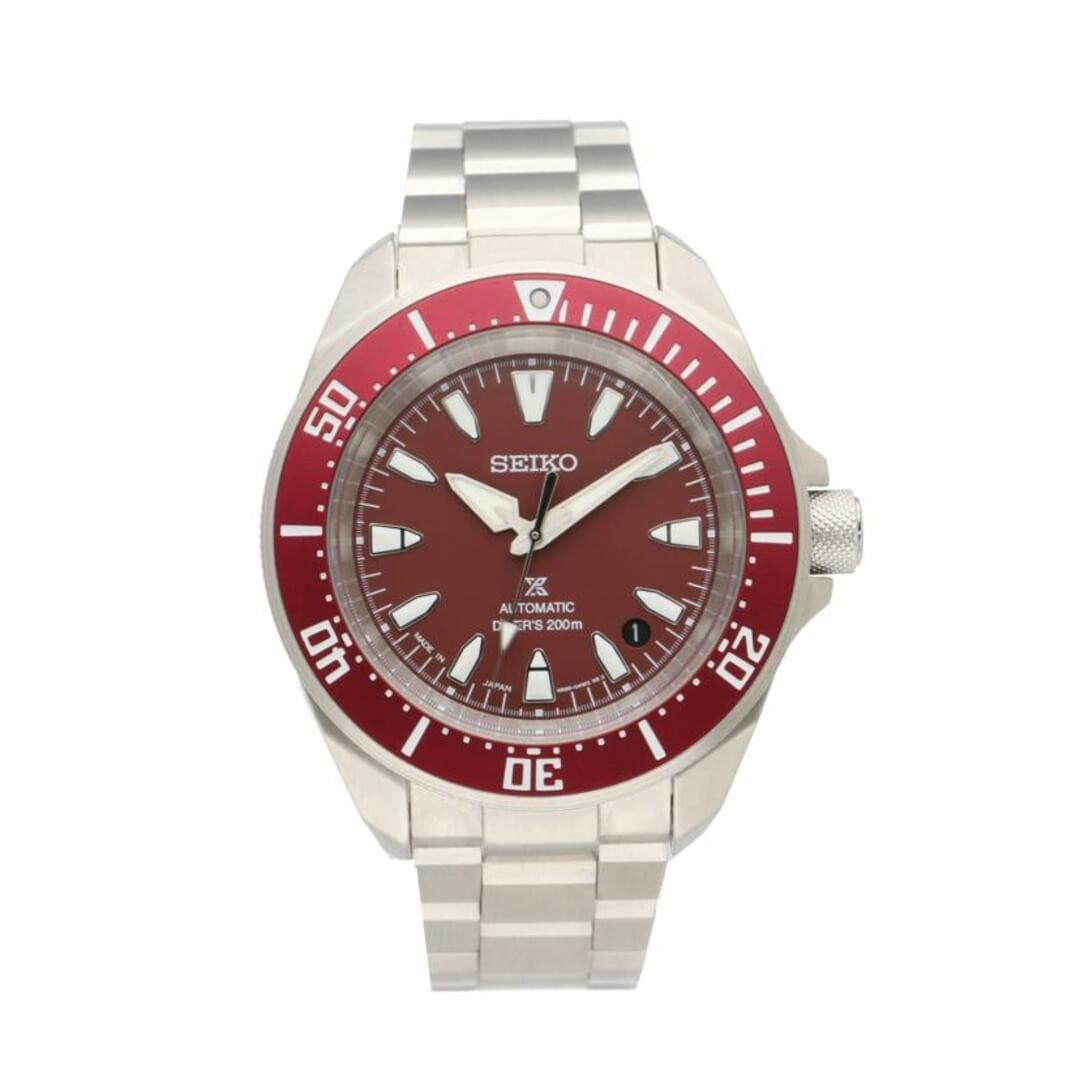 Seiko Prospex Diver Scuba Watch Red 4R35-06K0 Used Stylish Men's Watch From Japa