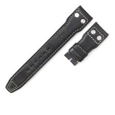 IWC Big Pilot Leather Strap Navy Blue 22mm Replacement Men’s Watch Band From Jap