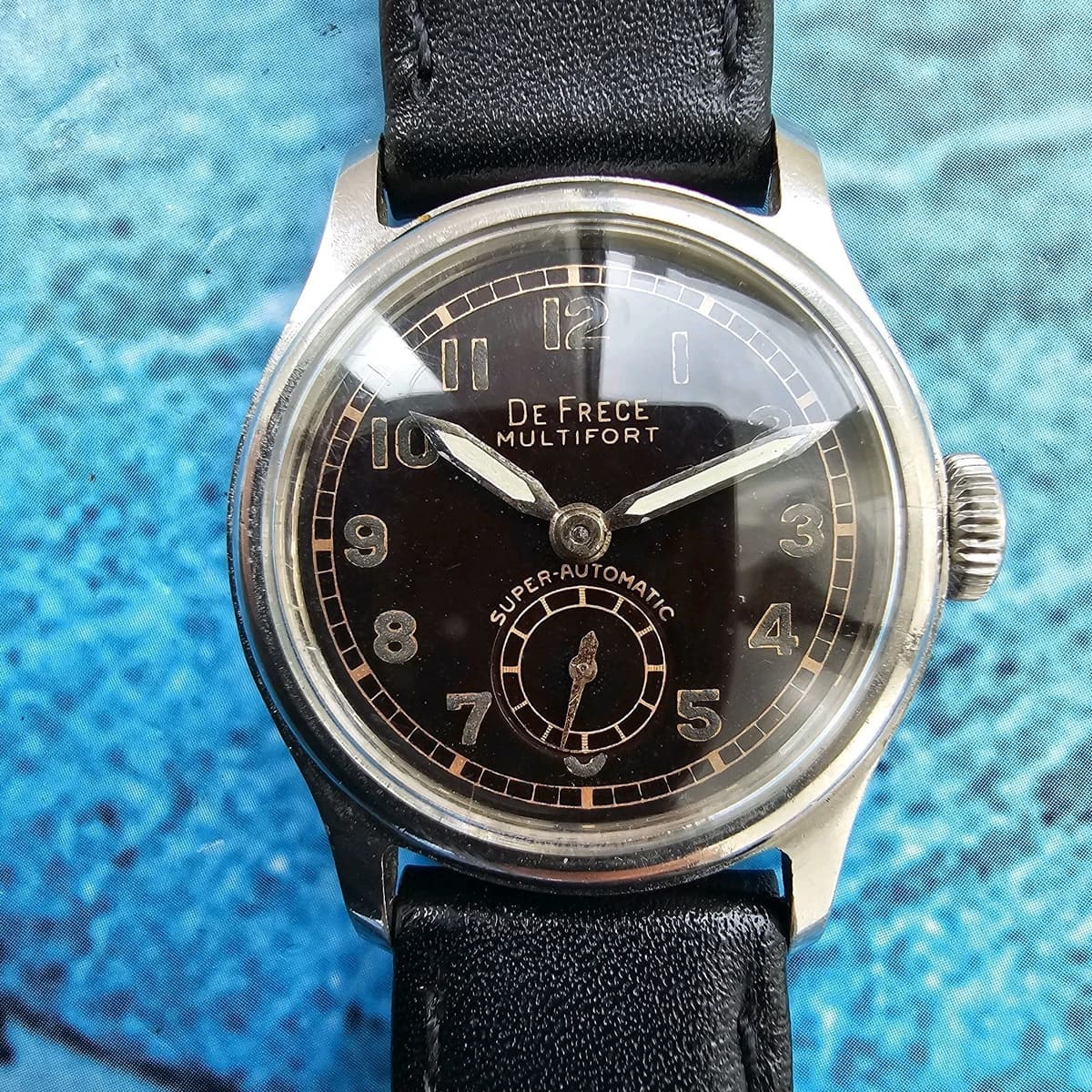 WW2 Military Style Mido Multifort De Frece  Bumper Men's Watch Small-sized