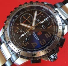 SUPER Rare SWISS ARMY ALPNACH AIR FORCE AUTOMATIC CHRONO Watch~Sapphire~LOOKS NU