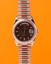 Rolex Day Date 40mm 228235 Rose Gold Chocolate Dial 2018