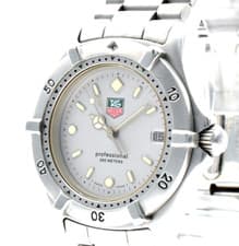 TAG HEUER 962.213R Vintage Quartz Men's Watch Gray Dial Silver Dial 34mm