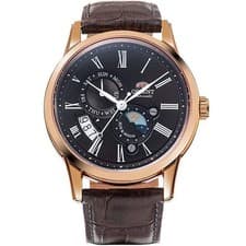 Orient Sun & Moon RN-AK0002Y Automatic Brown Dial Men's Watch Day Date Japa