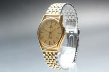 [Near MINT] Vintage Omega De Ville Cal.1336 Ref.191.0096 Gold Quartz Men's Watch