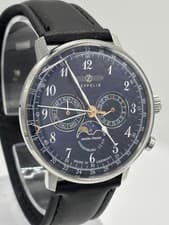 Zeppelin Quartz 7036-3 Men's Day-Date Watch Working