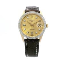 Rolex Date 18k YG Diamond Dial & Bezel 34mm 1501