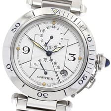 Cartier CARTIER W31037H3 Pasha 38mm GMT Power Reserve Automatic Men s with  8950