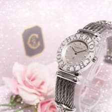 Good Condition Charriol Saint-Tropez 12P Diamond SV925 Watch Box PHIL,19365